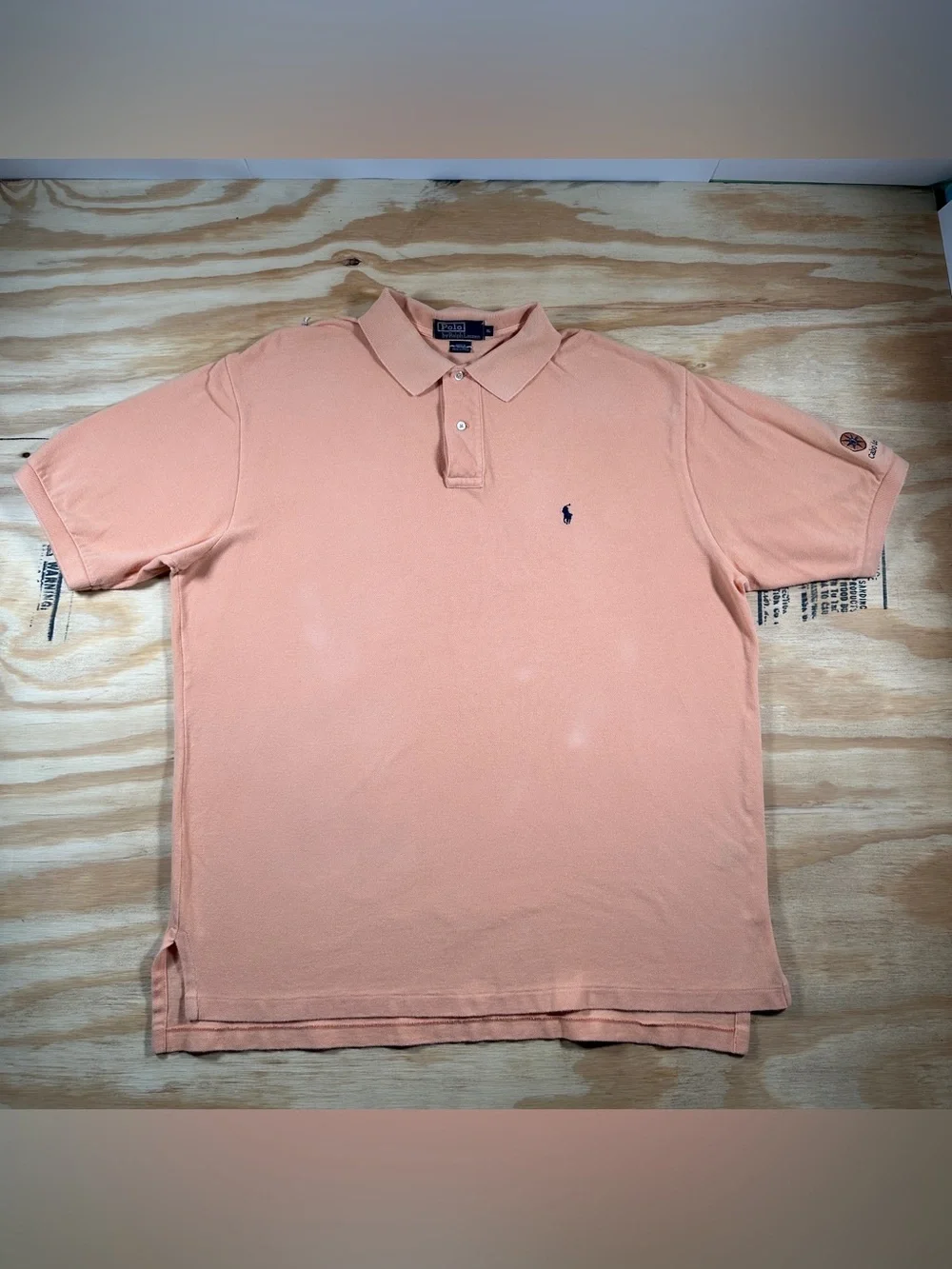 Polo by Ralph Lauren Peach Short-Sleeve Polo with Embroidered Pony